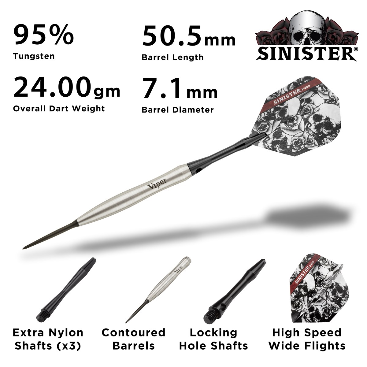 GLD Viper Sinister 95% Tungsten 24 grams
