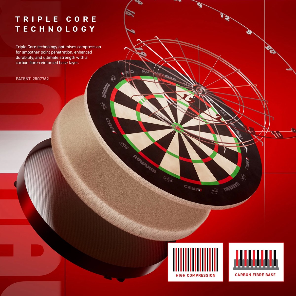 Winmau Blade 6 Triple Core Carbon Dartboard