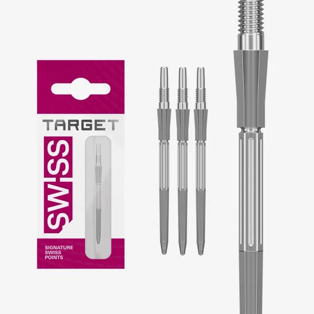 Target Darts Elysian Archetype 43 Swiss Point - Silver (35mm)