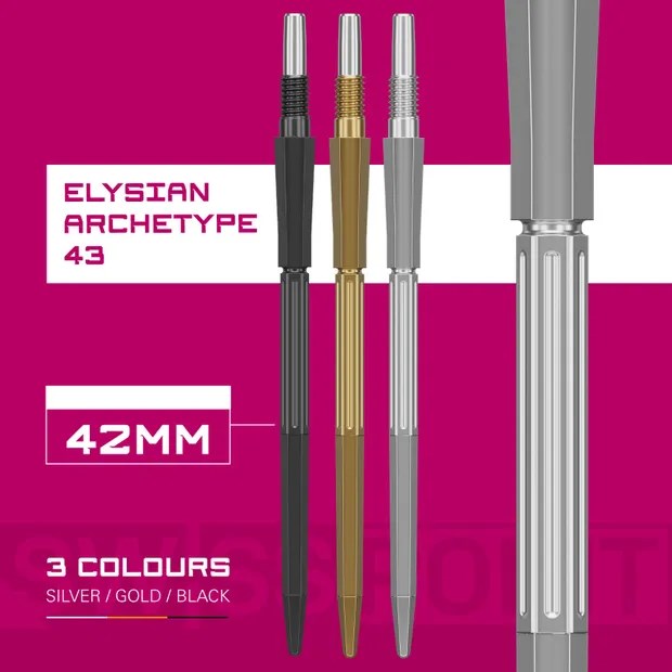 Target Darts Elysian Archetype 43 Swiss Point - Silver (42mm)