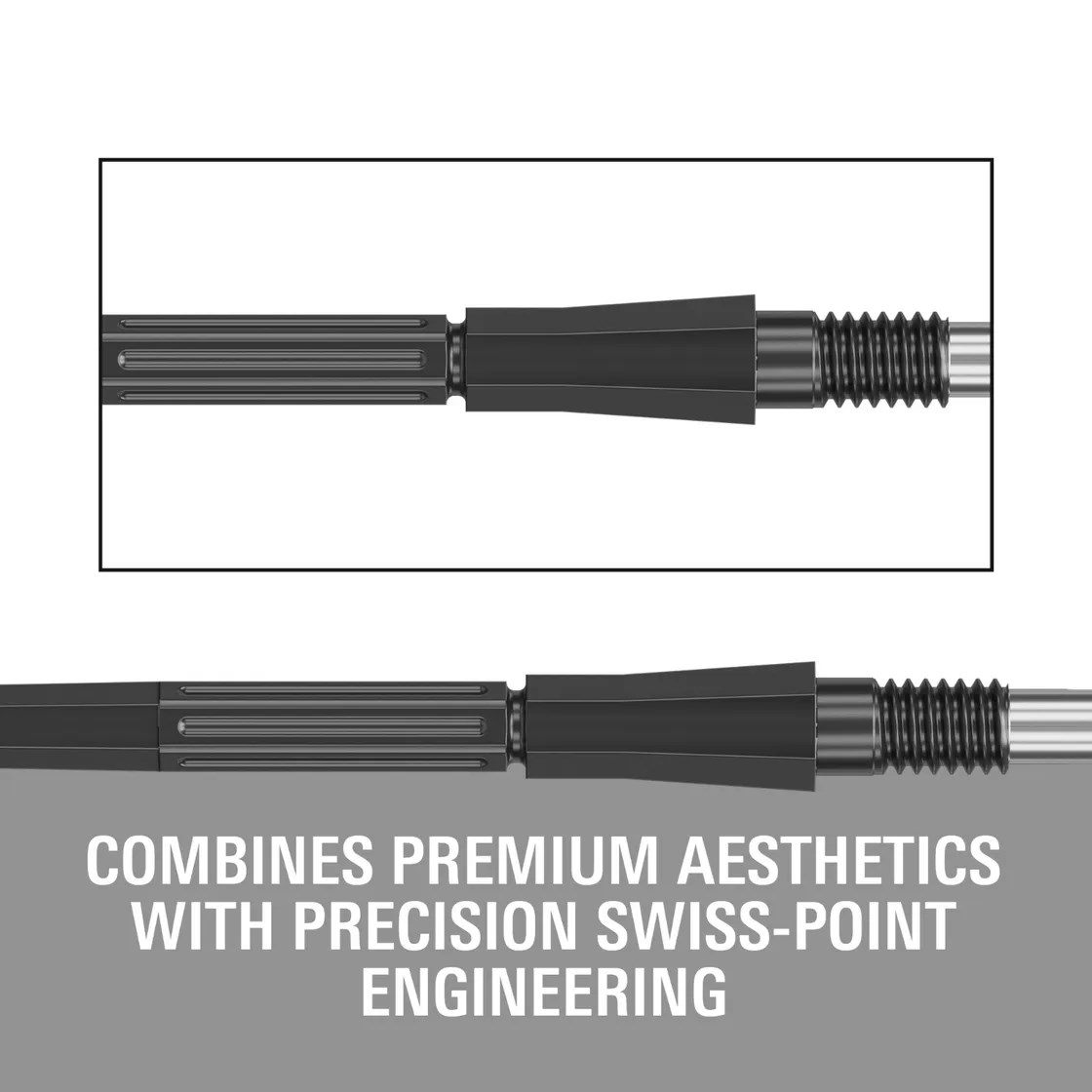 Target Darts Elysian Archetype 43 Swiss Point - Black 30mm