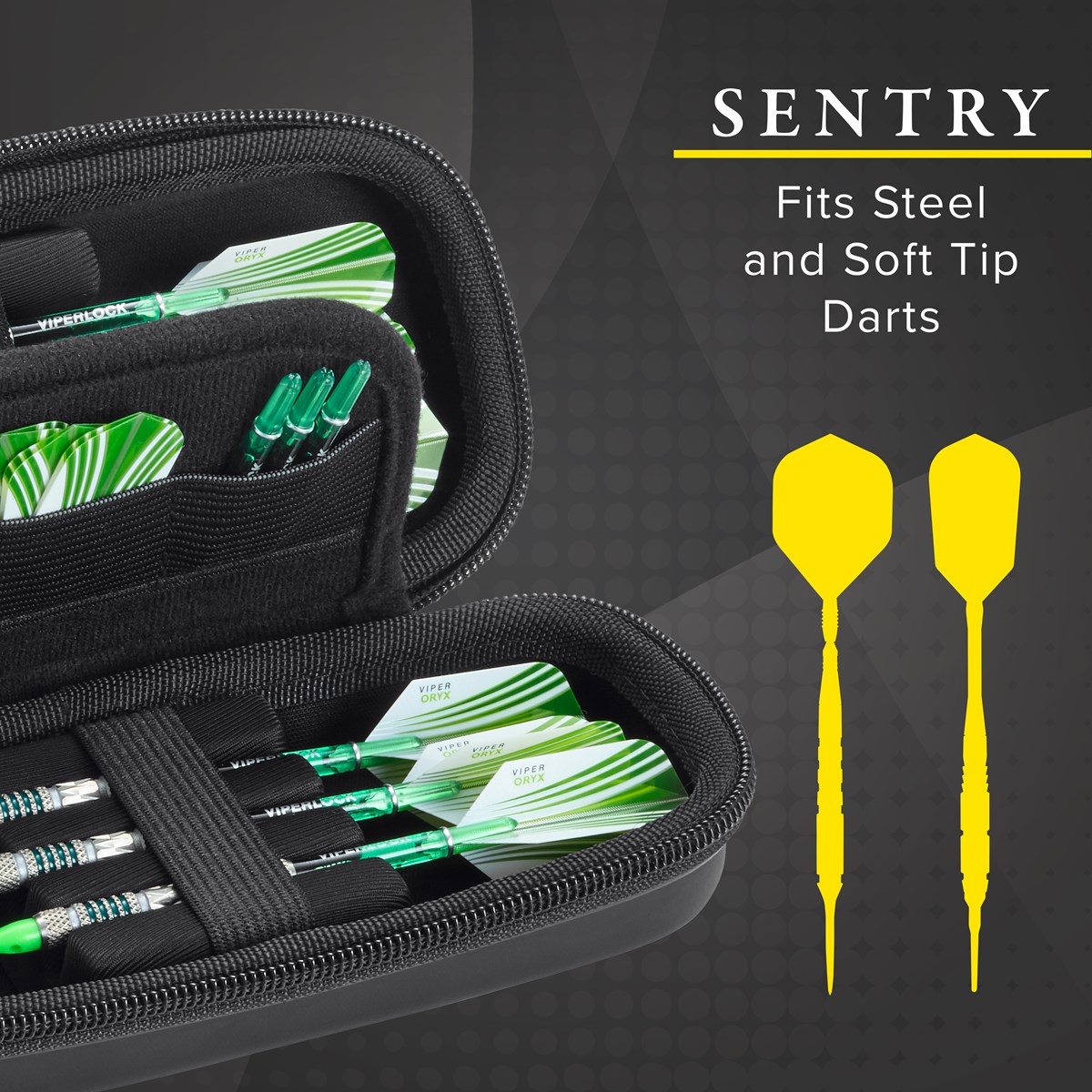 GLD Casemaster Sentry Dart Case - Black