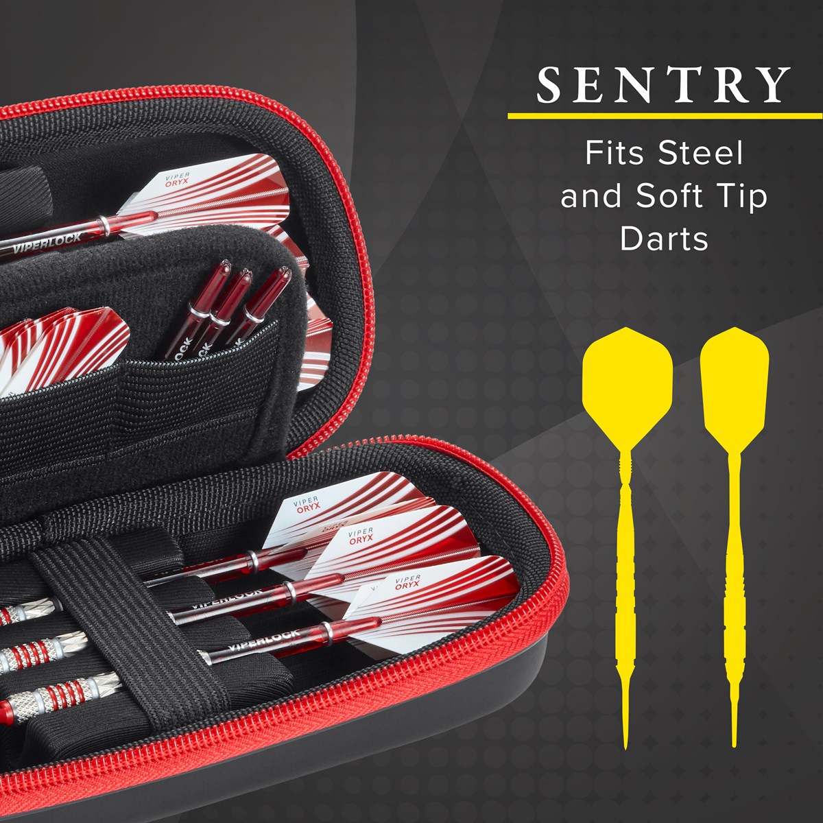 GLD Casemaster Sentry Dart Case - Red