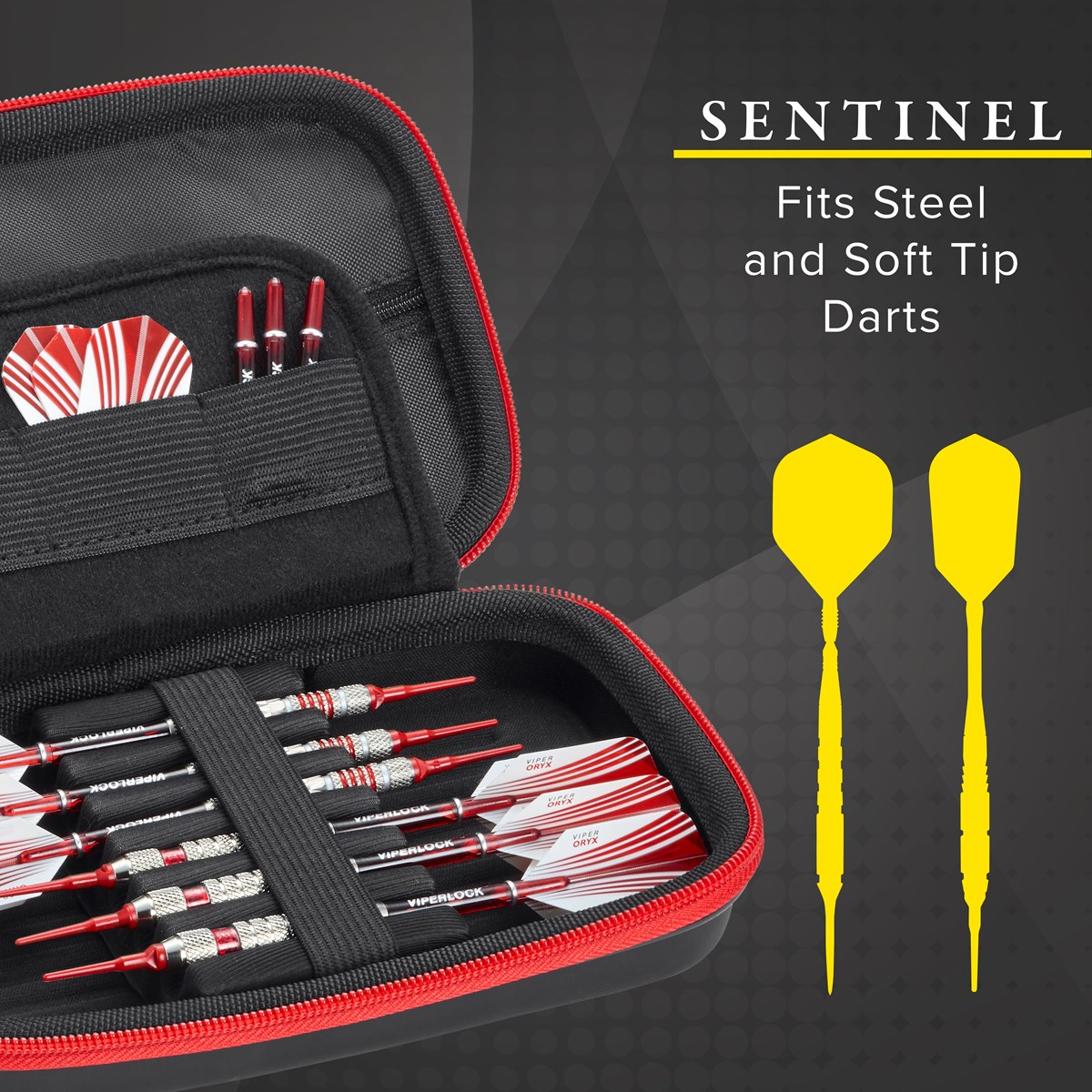 GLD Casemaster Sentinel Dart Case - Red