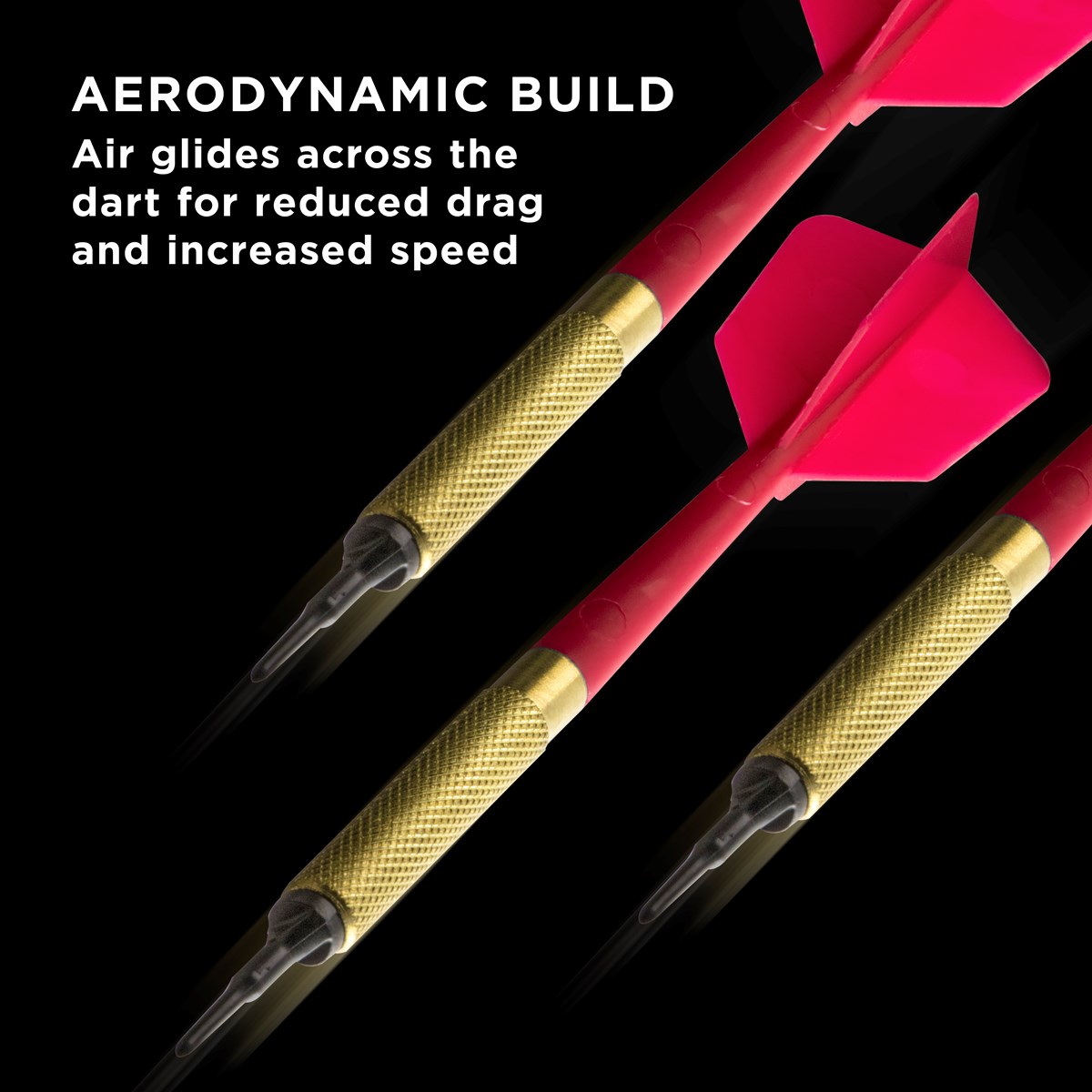 GLD Commercial Brass Soft Tip Darts Red 13 grams (45 darts per bag)