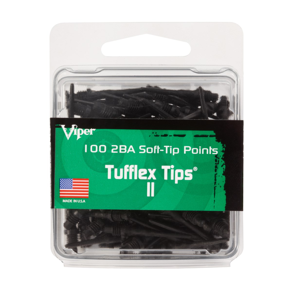 GLD Black Tufflex II Tips 2ba - 100 ct.