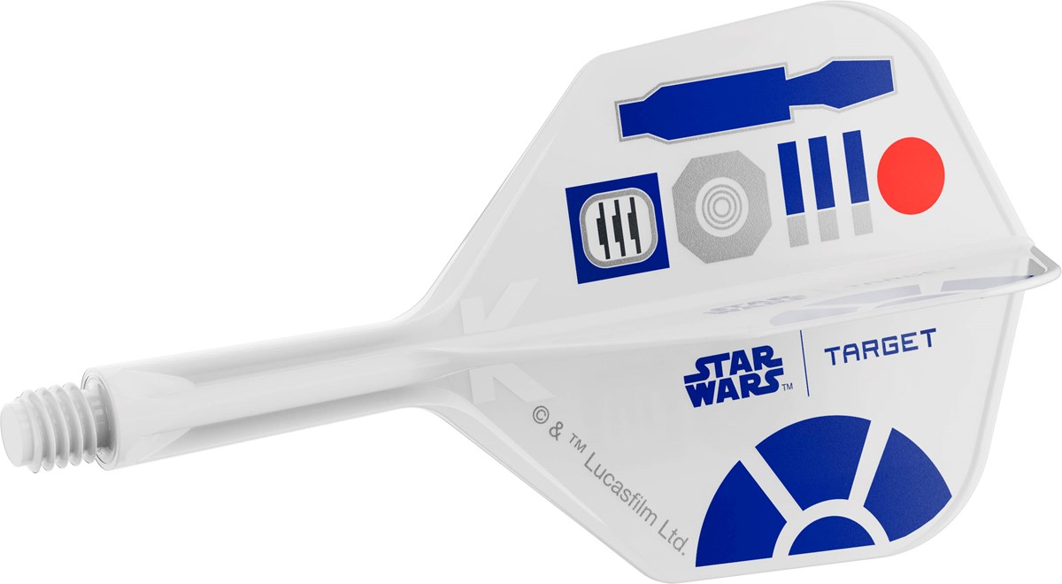 Target Darts Star Wars R2D2 K-Flex Flight System - No 6 Shape / Short Shaft (19mm)