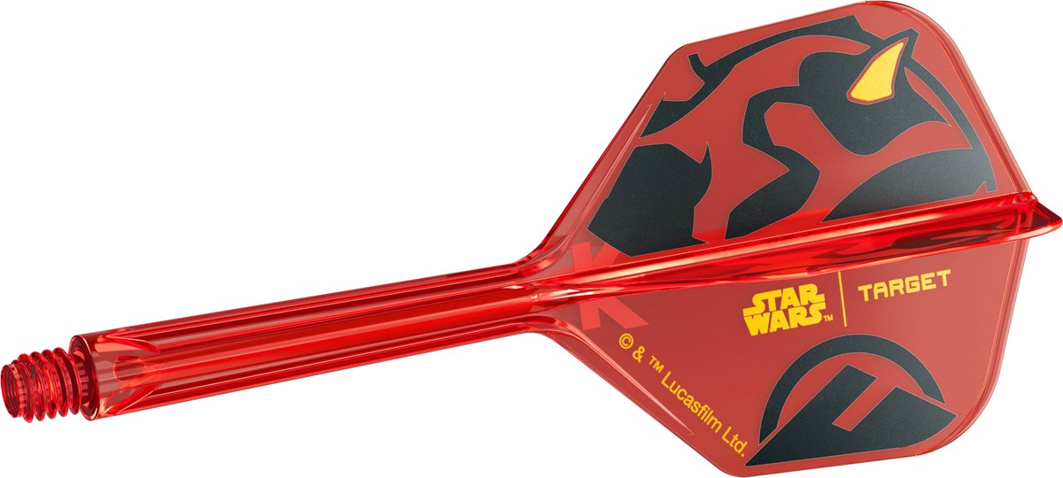 Target Darts Star Wars Darth Maul K-Flex Flight System - No 6 Shape / Medium Shaft (33mm)
