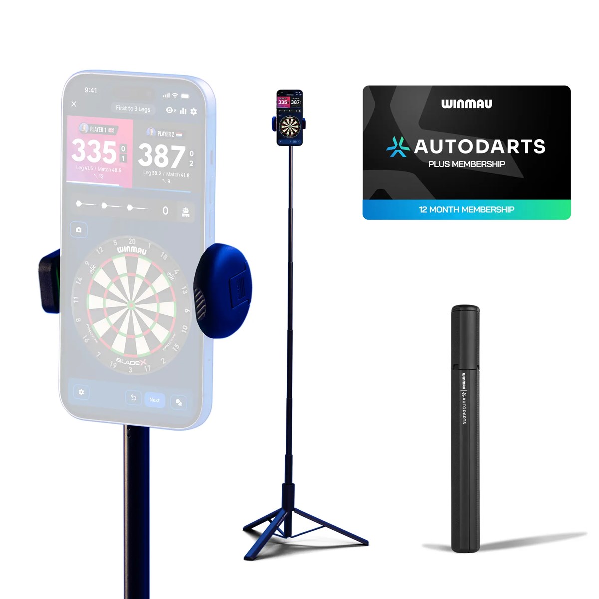 Winmau Autodarts Device Stand & 12 Month PLUS Membership Bundle