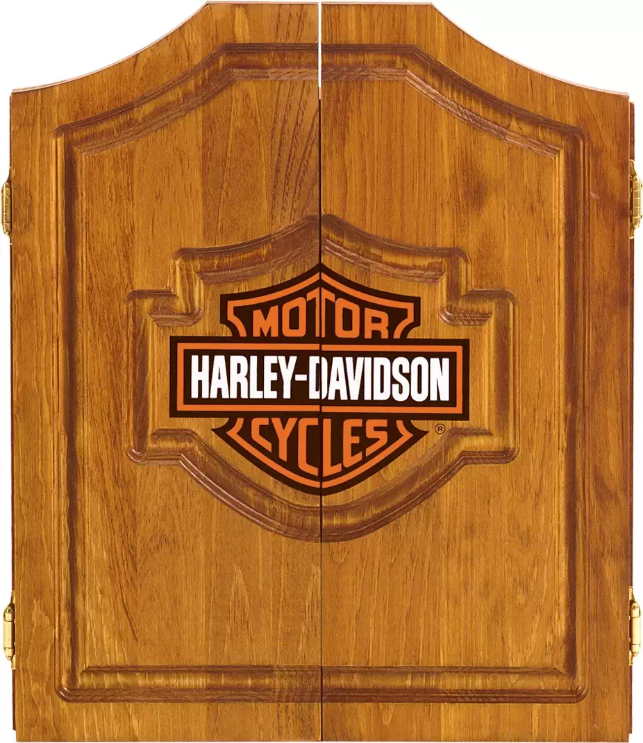 Dart World Harley Davidson Pine Cabinet Dart World Harley Davidson Pine Cabinet