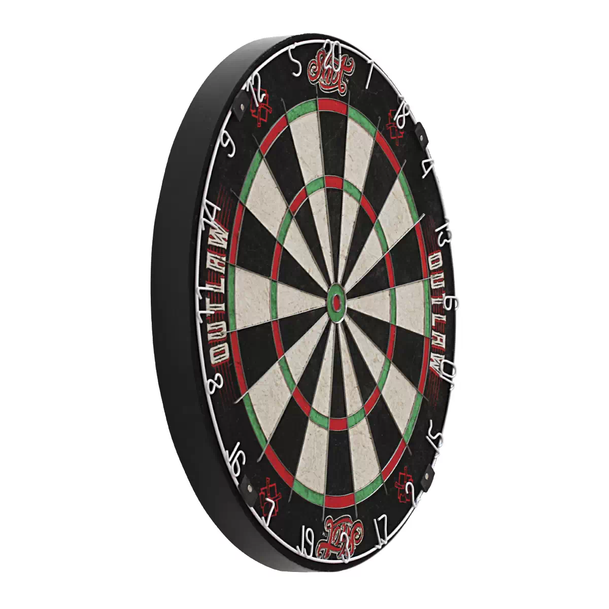 Outlaw Dart Board Cabinet with Official Electronic Scoring Soft